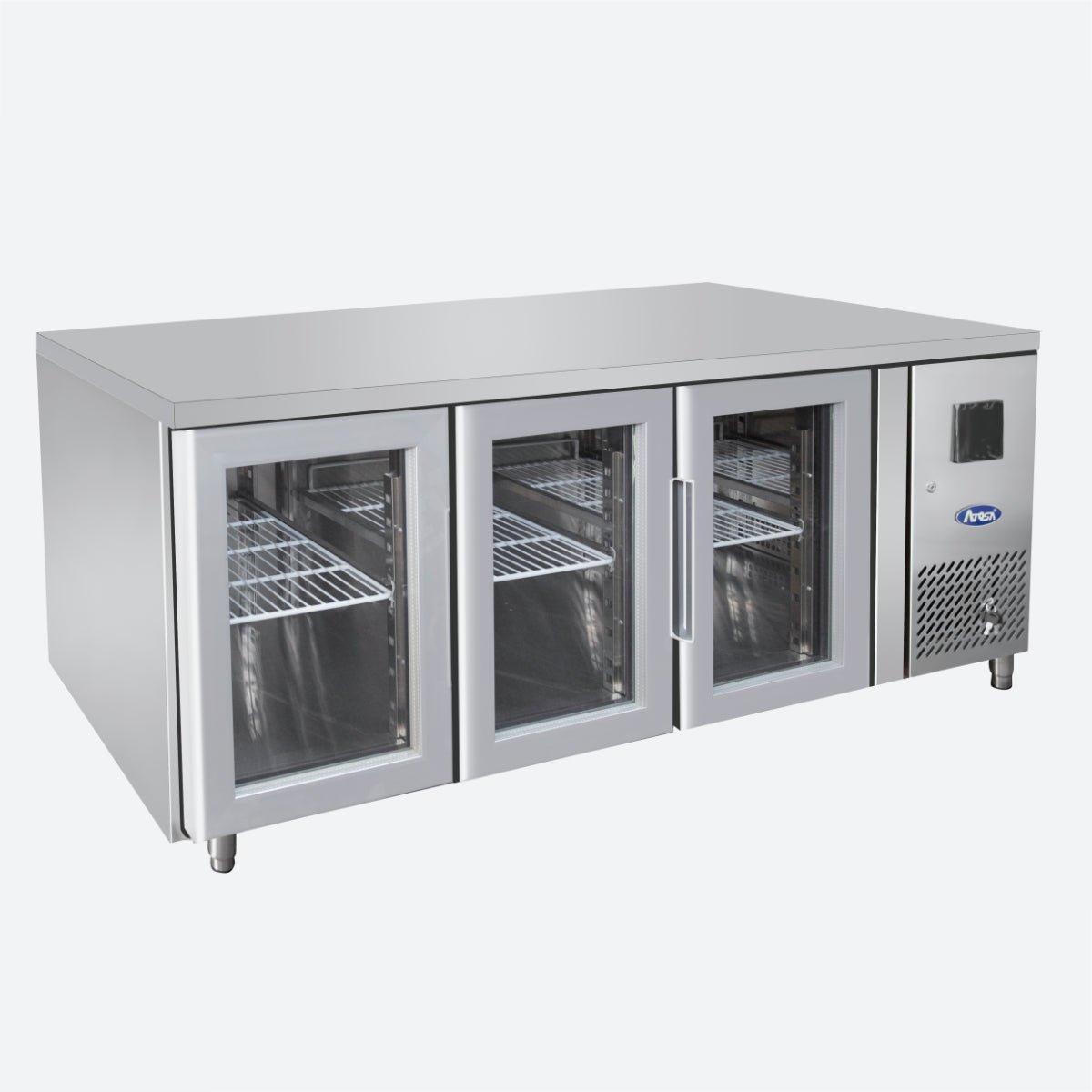 【Seria EPF】Masă Frigorifică (Rece) cu 3 Uși de Sticlă - Atosa Romania