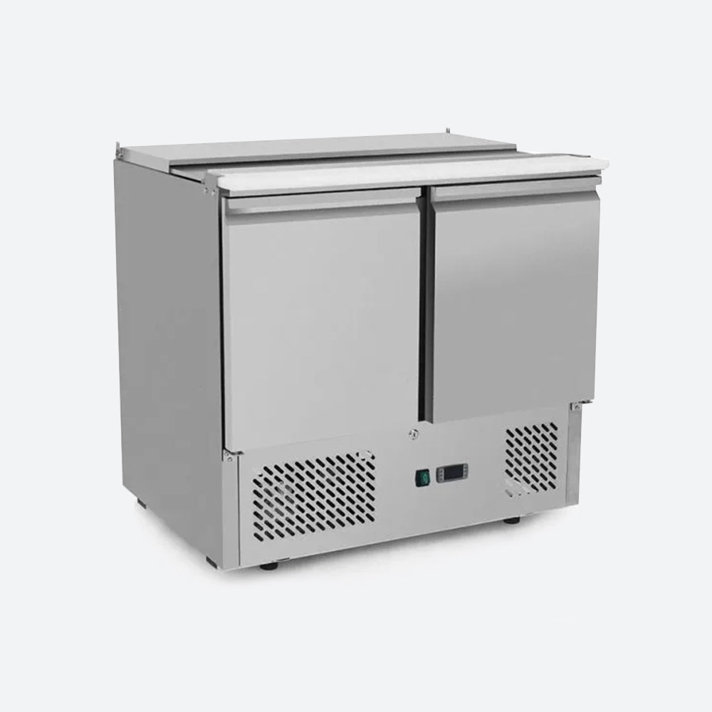 【Seria ESL】Masă Frigorifică (Rece) cu 2 Uși și Capac Glisant pentru Pregătirea Salatelor/Sandwich-urilor - Atosa Romania