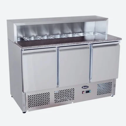 seria eslmasa frigorifica cu 3 usi si blat de marmura pentru pregatirea salatelorsandwich urilor 907346